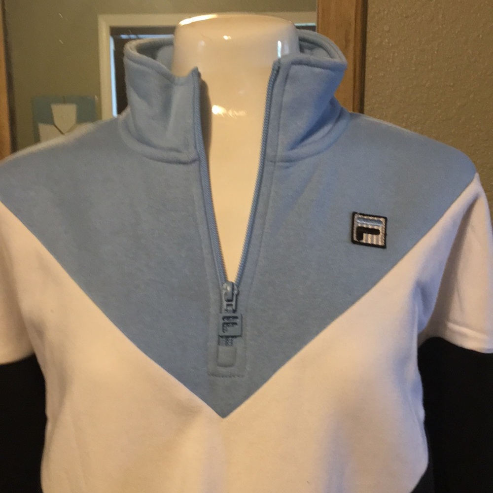 Fila  pullover sweatshirt 1/2 zip NWT Size M - Picture 2 of 11